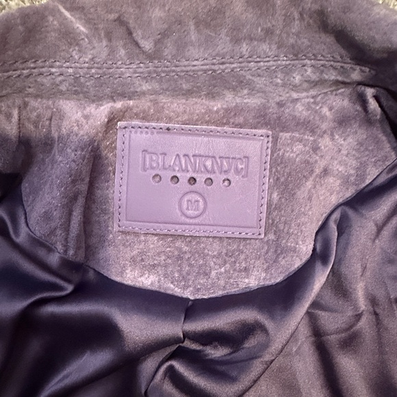 Blank NYC Purple Suede Leather Jacket - Picture 3 of 5